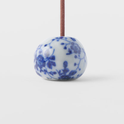 Incense Stand 2.3cm Blue Bloom V637-C3149