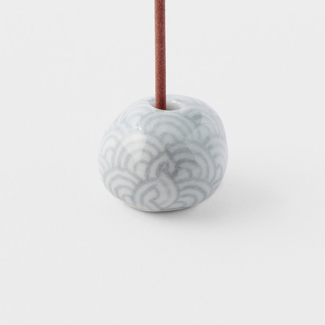 Incense Stand 2.3cm Grey Wave V637-C3151