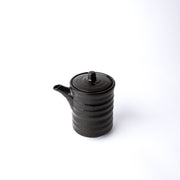 Soy Pot 170ml Black Ribbed V637-C3154