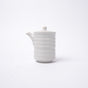 Soy Pot Ribbed 170ml White Glaze V637-C3155