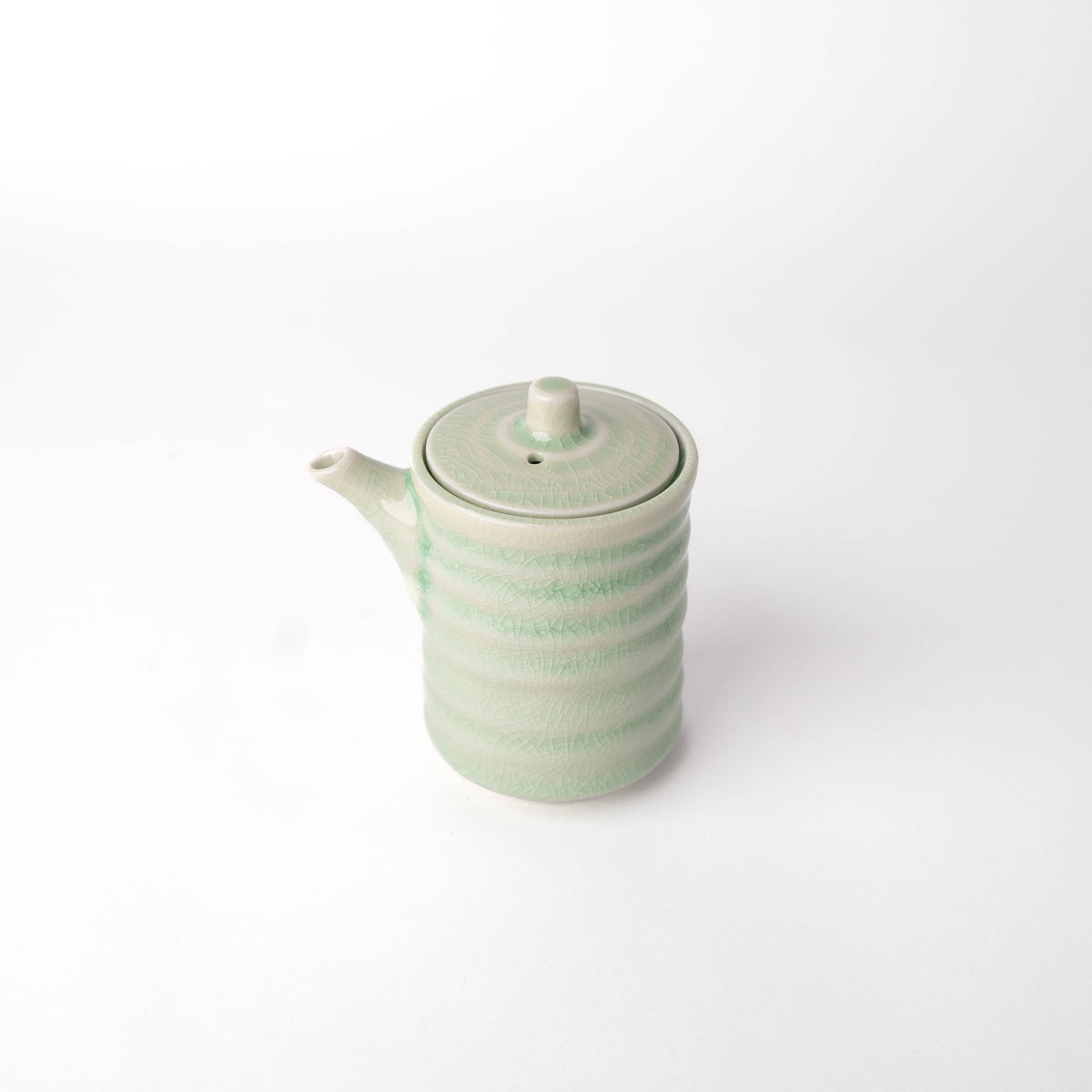 Soy Pot Ribbed 170ml Celadon Glaze V637-C3156
