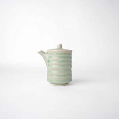 Soy Pot Ribbed 170ml Celadon Glaze V637-C3156