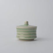 Sugar Pot 5.3cm Ribbed Celadon Glaze V637-C3157