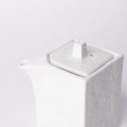 Soy Pot Squared 150ml Textured White Glaze V637-C3158