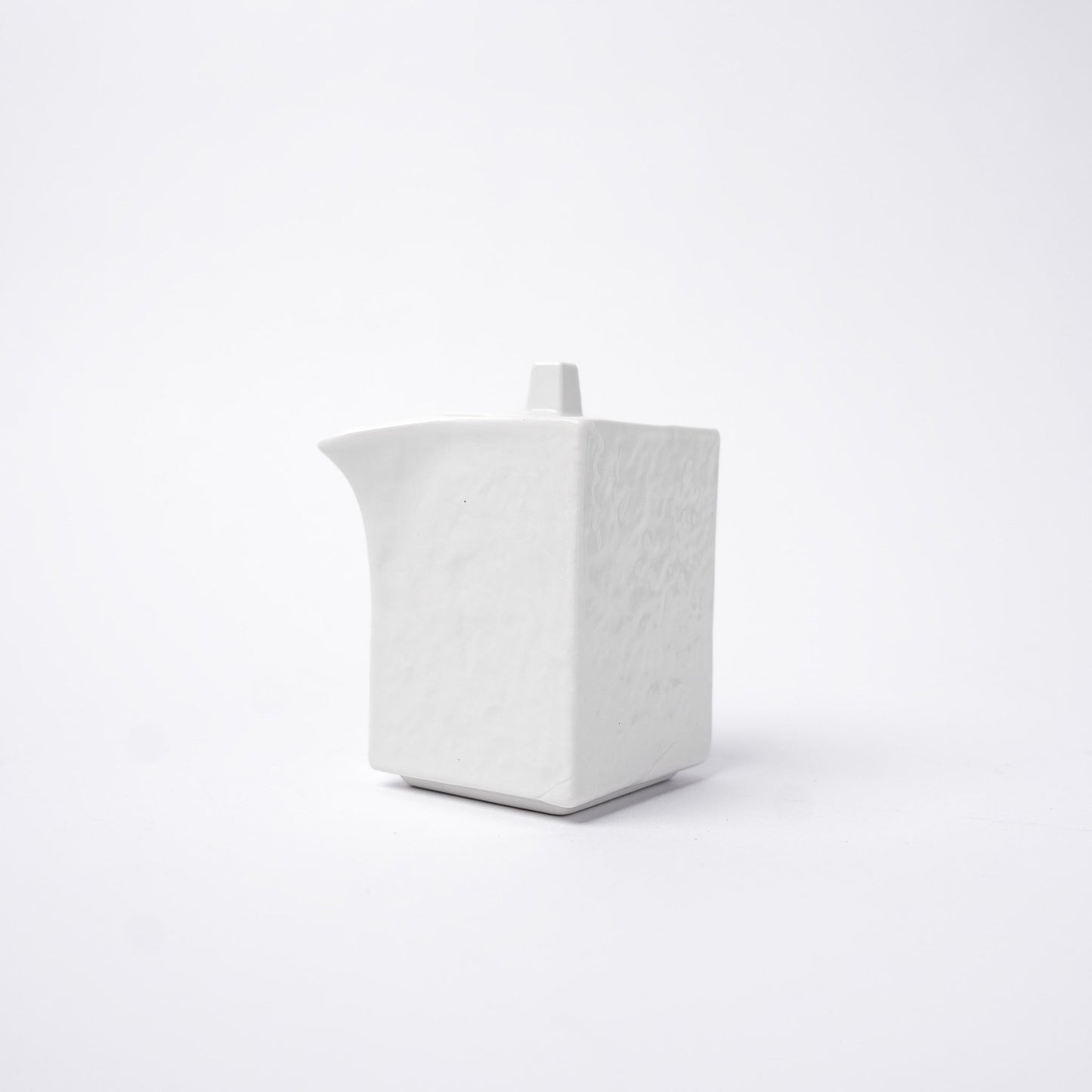Soy Pot Squared 150ml Textured White Glaze V637-C3158