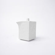 Soy Pot Squared 150ml Textured White Glaze V637-C3158