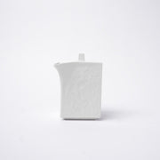 Soy Pot Squared 150ml Textured White Glaze V637-C3158