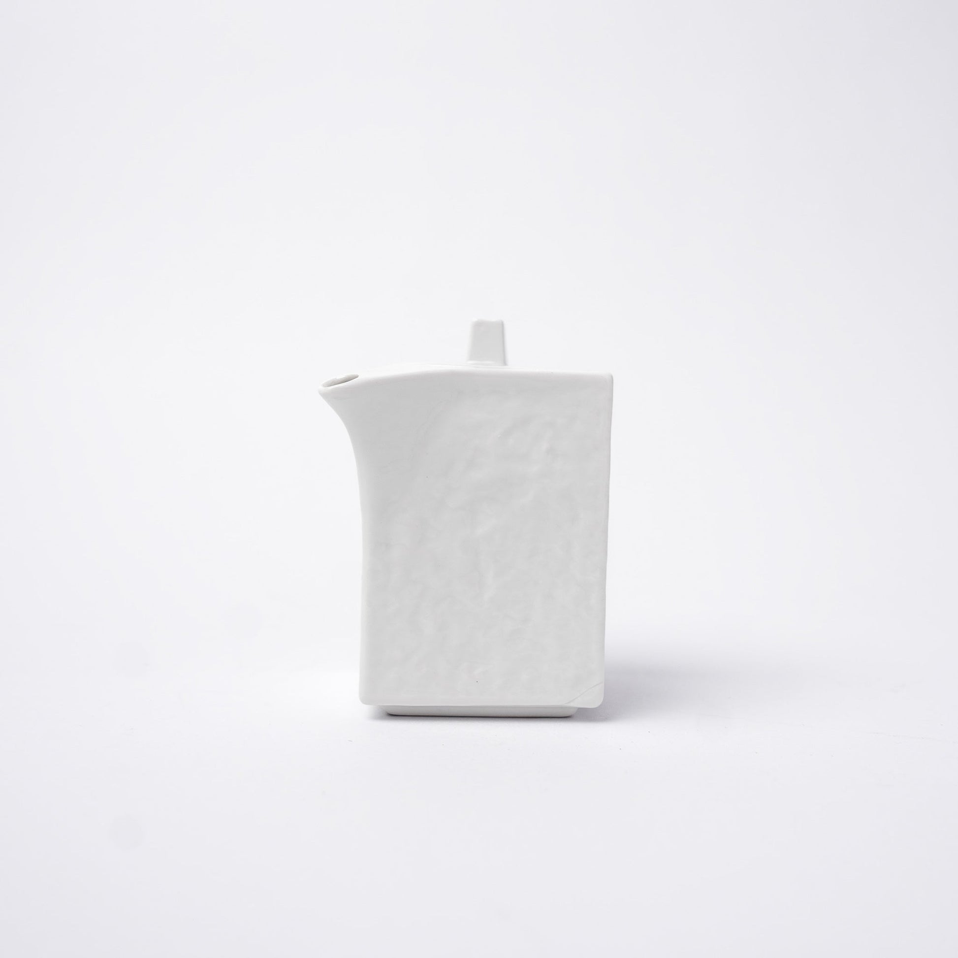 Soy Pot Squared 150ml Textured White Glaze V637-C3158