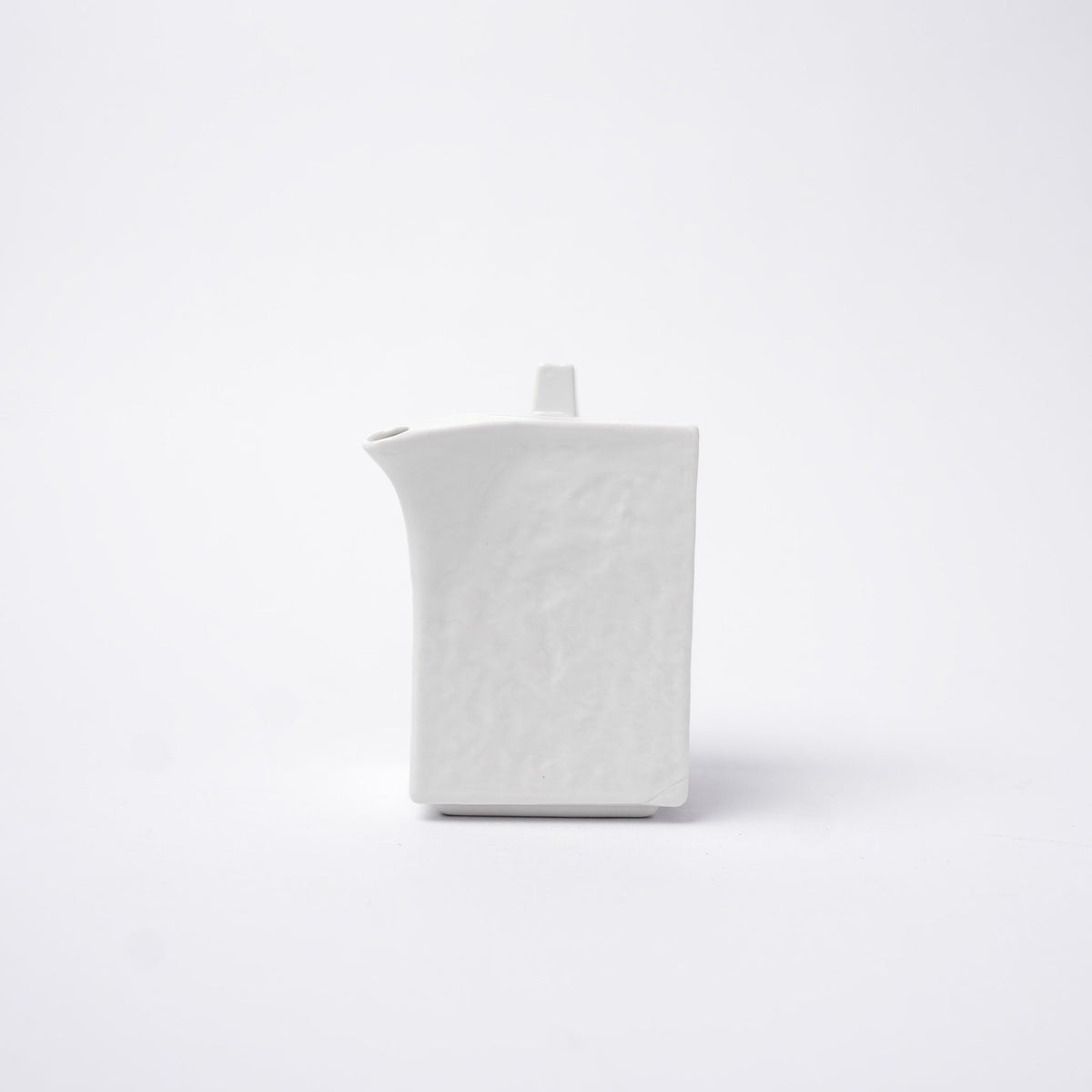 Soy Pot Squared 150ml Textured White Glaze V637-C3158
