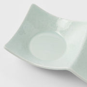 Two Section Sauce Dish Spearmint Glaze V637-C3161