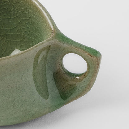 Cup 100ml Arc Green Glaze V637-C3170