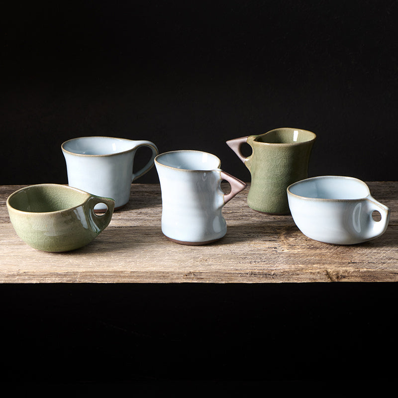 Cup 100ml Arc Ice Blue Glaze V637-C3172