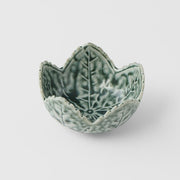 Sauce Dish Leaf 7.5cm Green Glaze V637-C3197