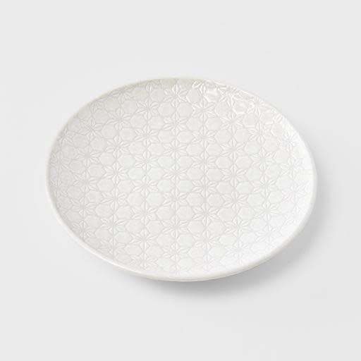 Side Plate 19.5cm White Star Glaze V637-C3255