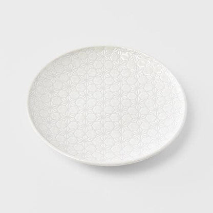 Side Plate 19.5cm White Star Glaze V637-C3255