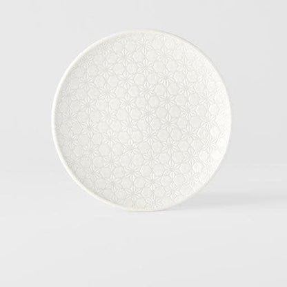 Side Plate 19.5cm White Star Glaze V637-C3255