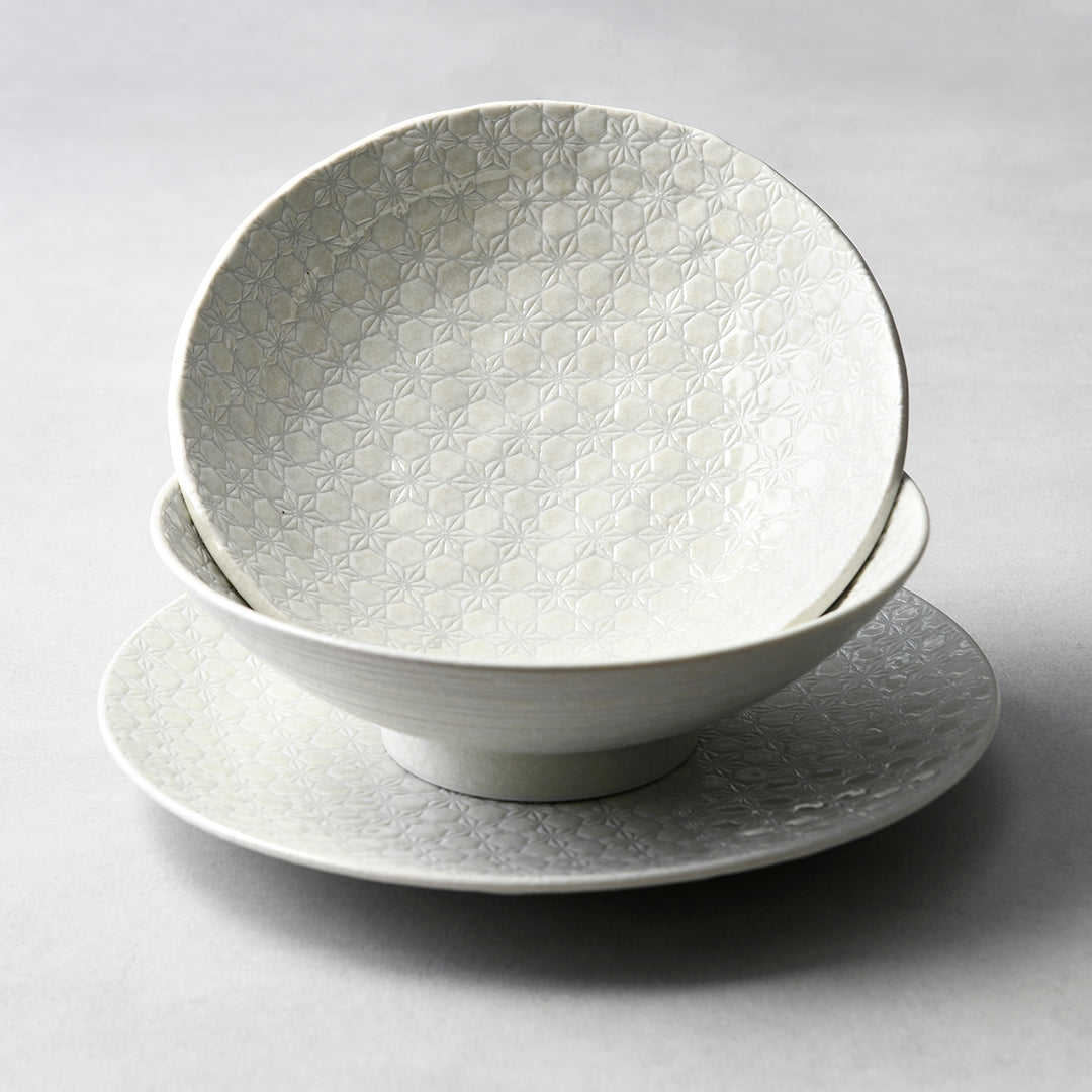 Side Plate 19.5cm White Star Glaze V637-C3255
