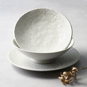 Udon Bowl 19.5cm White Star Glaze V637-C3264