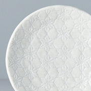 Saucer 13.5cm White Star Glaze V637-C3505