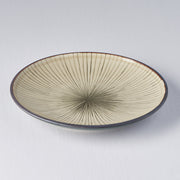 Side Plate 19cm Green Converging Line Glaze V637-C3602