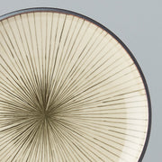 Side Plate 19cm Green Converging Line Glaze V637-C3602