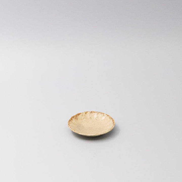 Sauce Dish 8cm Scallop Sand Fade Glaze V637-C3603