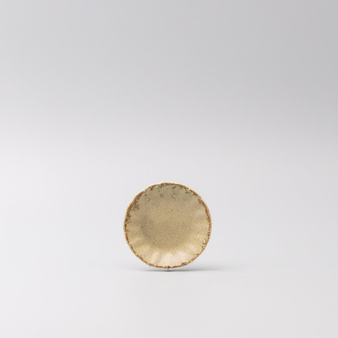Sauce Dish 8cm Scallop Sand Fade Glaze V637-C3603
