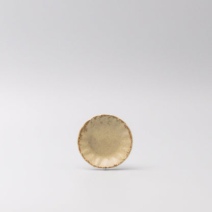 Sauce Dish 8cm Scallop Sand Fade Glaze V637-C3603