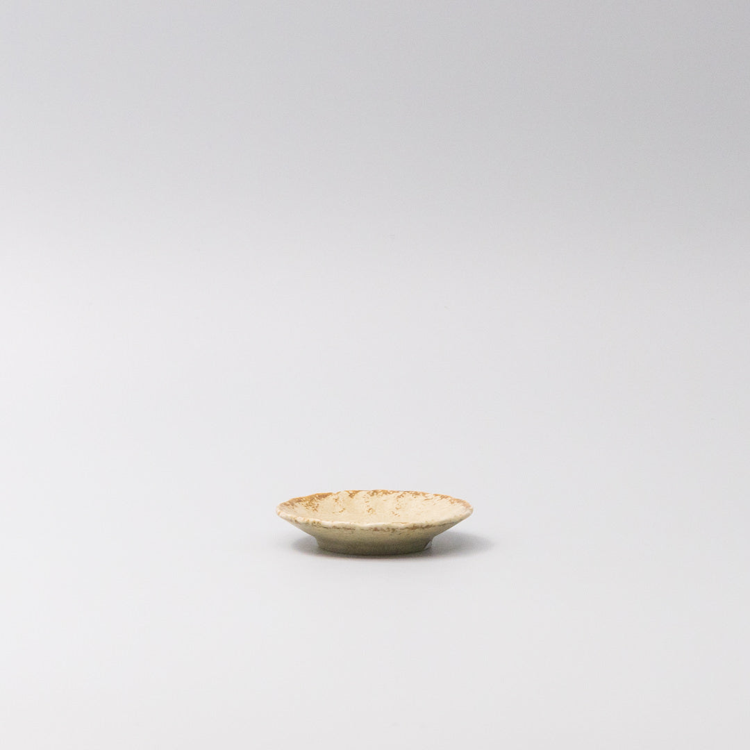 Sauce Dish 8cm Scallop Sand Fade Glaze V637-C3603