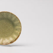 Sauce Dish 8cm Scallop Lime Fade Glaze V637-C3604