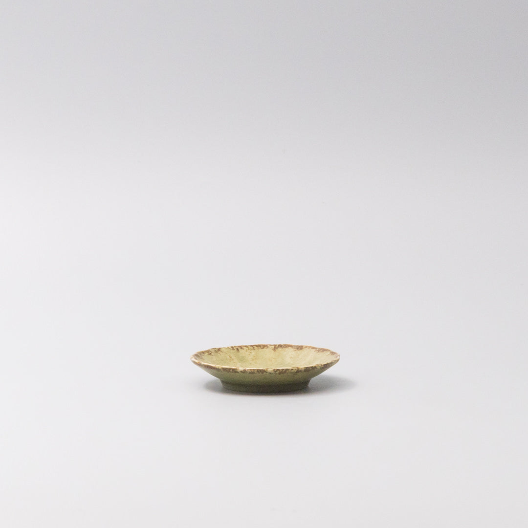 Sauce Dish 8cm Scallop Lime Fade Glaze V637-C3604