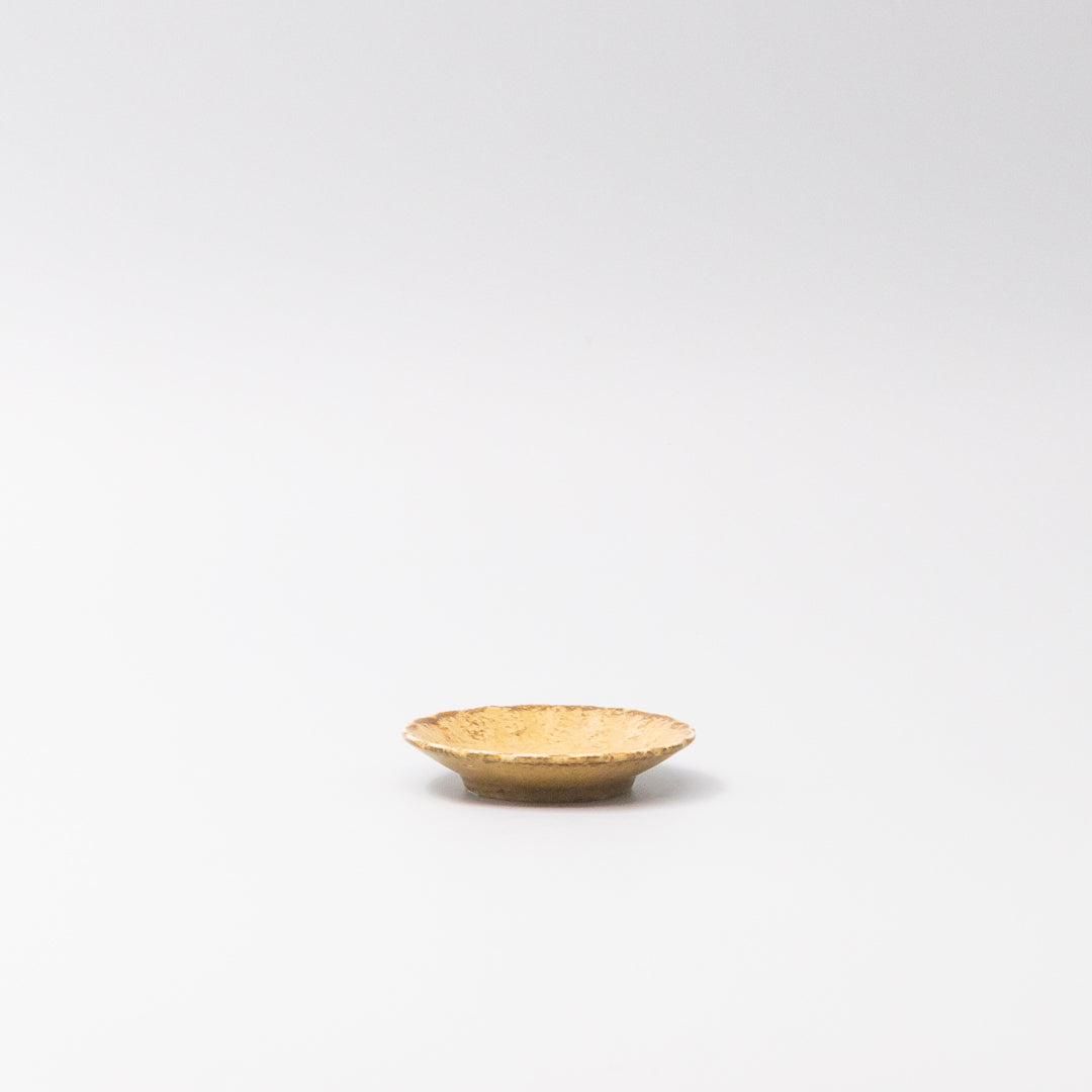 Sauce Dish 8cm Scallop Ochre Fade Glaze V637-C3605