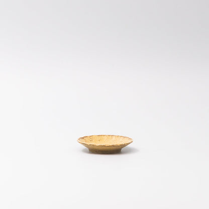 Sauce Dish 8cm Scallop Ochre Fade Glaze V637-C3605