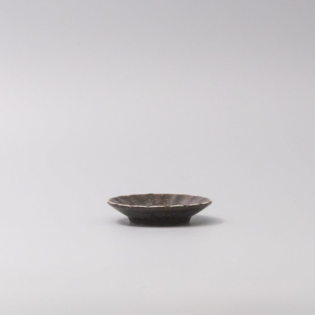 Sauce Dish 8cm Scallop Indigo Fade Glaze V637-C3606