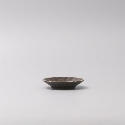 Sauce Dish 8cm Scallop Indigo Fade Glaze V637-C3606