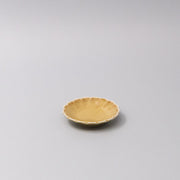Sauce Dish 8cm Scallop Saffron Gloss Glaze V637-C3607
