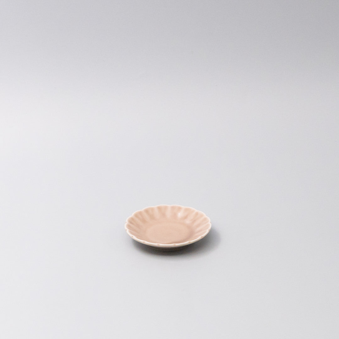 Sauce Dish 8cm Scallop Blush Gloss Glaze V637-C3609