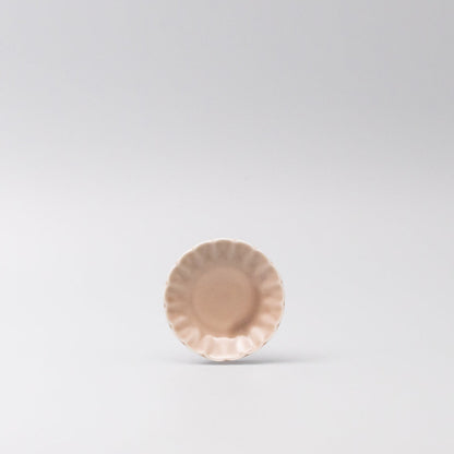 Sauce Dish 8cm Scallop Blush Gloss Glaze V637-C3609