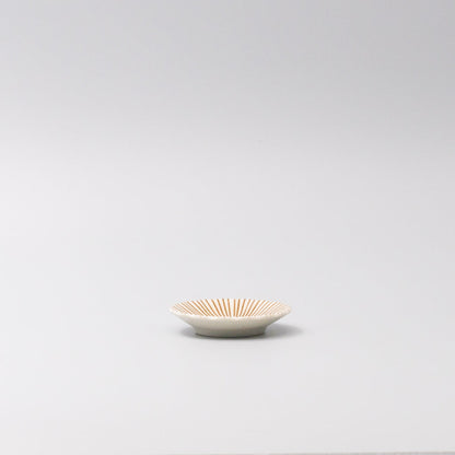 Sauce Dish 8cm Radiant Line Toffee Stripe Glaze V637-C3612