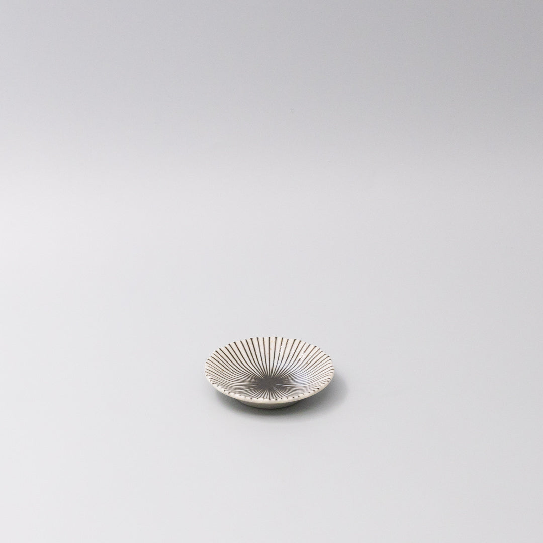 Sauce Dish 8cm Radiant Line Indigo Stripe Glaze V637-C3613