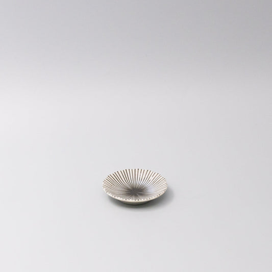 Sauce Dish 8cm Radiant Line Indigo Stripe Glaze V637-C3613