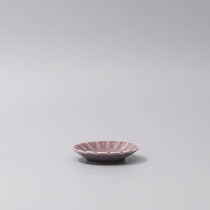 Sauce Dish 8cm Scallop Lilac Gloss Glaze V637-C3614