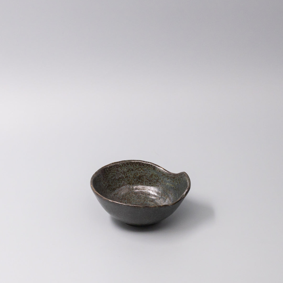 Bowl with Handle 13cm Navy Speckle Glaze V637-C3632