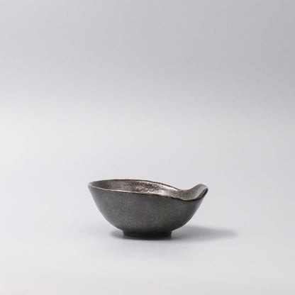 Bowl with Handle 13cm Navy Speckle Glaze V637-C3632