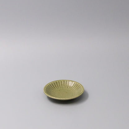 Sauce Dish 9.5cm Sunburst Green Glaze V637-C3641