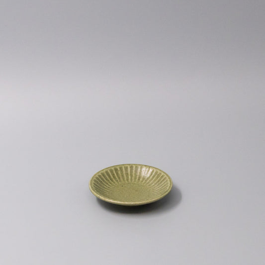 Sauce Dish 9.5cm Sunburst Green Glaze V637-C3641