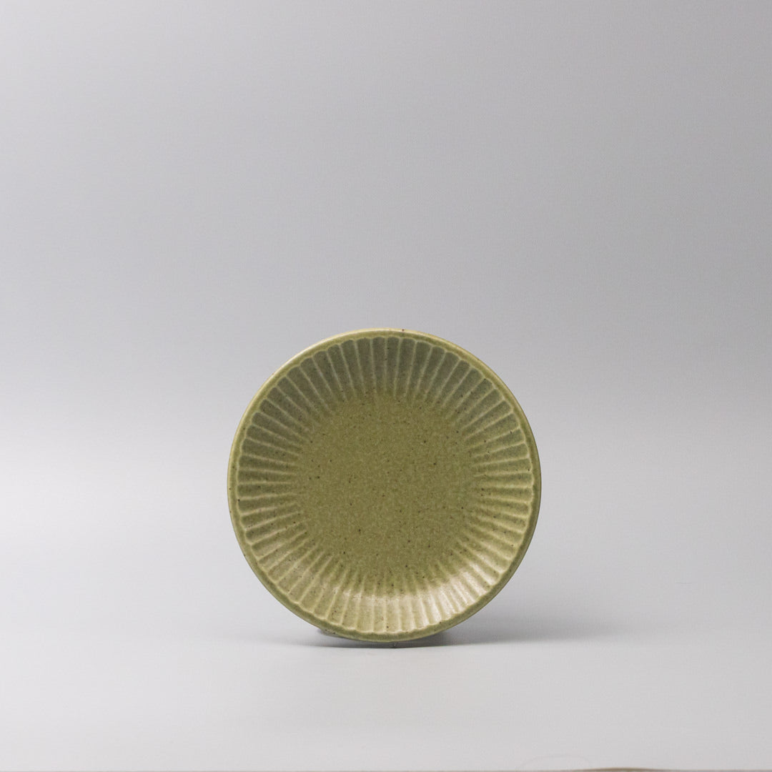 Tapas Plate 15.5cm Apple Green Glaze V637-C3645