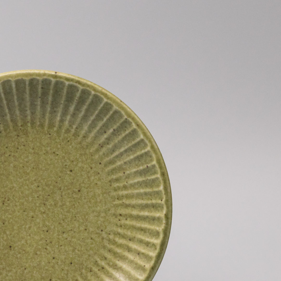 Tapas Plate 15.5cm Apple Green Glaze V637-C3645