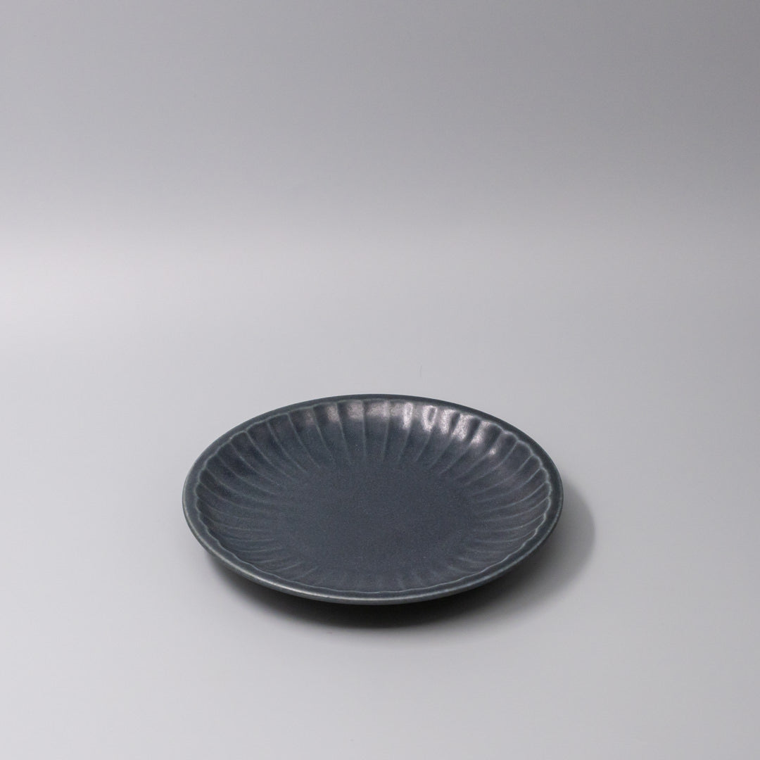 Plate 21.4cm Sunburst Navy Glaze V637-C3646