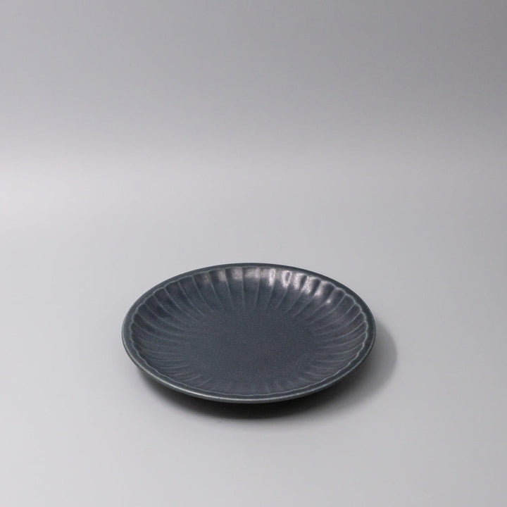 Plate 21.4cm Sunburst Navy Glaze V637-C3646